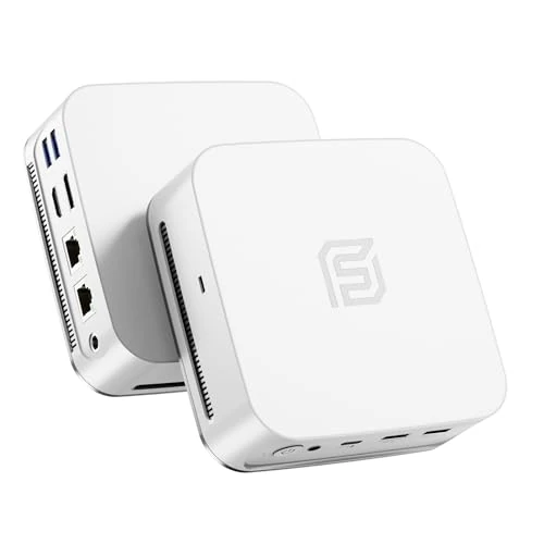 Oferta limitada: FUNYET Mini PC Laptop,Win 11 Pro, 16 GB de RAM DDR4, SSD de 1 TB, procesador N95 (hasta 3,4 GHz), HDMI + DisplayPort/RJ45 x2/WiFi/Bluetooth 5.0/USB 3.2, Compatible con Pantallas 4K, Blanco de 319.99 EUR a 319.99 EUR (ahorro 0%)