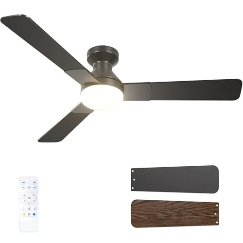 Offerta a tempo: Passky Ventilatore da soffitto da 132 cm, con illuminazione e telecomando, motore DC silenzioso, 6 velocità, lampada LED dimmerabile, 3 temperature di colore (3000 K-6000 K), timer, per camera da - 0.00% da 109.99 € a 109.99 €