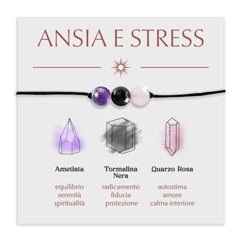 Pulsera motivacional con piedras naturales y curativas para él, hombre y mujer, cuerda ajustable, hecha a mano, regalo de inspiración y protección – Dedica incluida, ajustable, Cuerda y Piedras