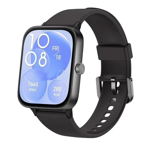 KIUVKAS Smartwatch dla mężczyzn i kobiet, 1,95 cala, inteligentny zegarek z efektem/odbieraniem połączeń, 140+ sportowy monitor fitness z ciśnieniem krwi i monitorem snu, IP68 Smart Watch dla systemu