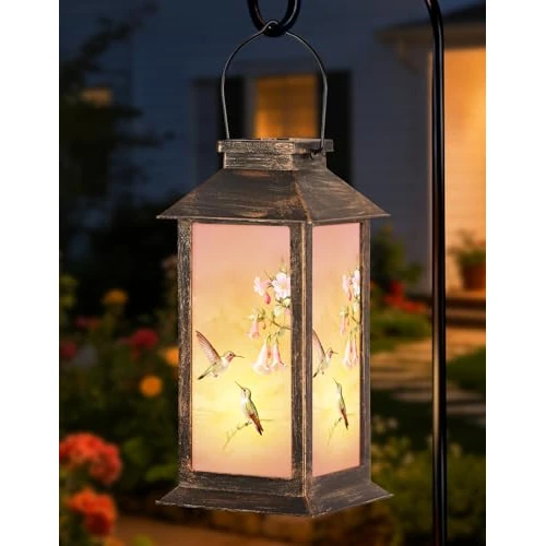 Oferta limitada: OUTONLIFE Farol Solar Exterior Impermeable, Lampara Colgante LED Solar Con Colibrí, Luz Decorativa De Plástico Para Jardín, Patio, Césped Y Camino, Regalo Ideal Para Mujeres, Mamá Y Abuela de 9.99 € a 9.99 € (ahorro 0.00%)