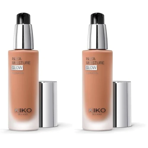KIKO Milano Instamoisture Glow Foundation 13 | Fondotinta Fluido Idratante Dal Finish Luminoso (Confezione da 2)