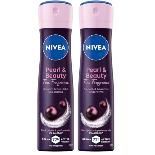Offerta a tempo: NIVEA Deodorante Spray Pearl & Beauty Fine Fragrance 150 ml, Deodorante donna antitraspirante per una protezione 72h, Formula con Estratti di Perla Nera e Oli profumati per un fragranza raffinata - 33% da 7.98 € a 5.36 €