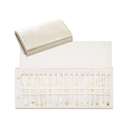 Offre limitée : Lolalet Organisateur de Colliers de Voyage Anti-Emmêlement | 18 Attaches Individuelles, Pochettes Transparentes, Design Anti-Nœuds, PU Résistant à l'Eau, Caramel de 16.99 € à 16.99 € (0.00% de remise)