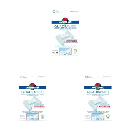 Master Aid Quadra Med Strip 6 Pezzi Dita - 1 Prodotto (Confezione da 3)