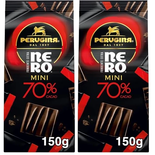 PERUGINA NERO Mini 70% Cioccolatini Fondenti, Sacchetto 150g (Confezione da 2)