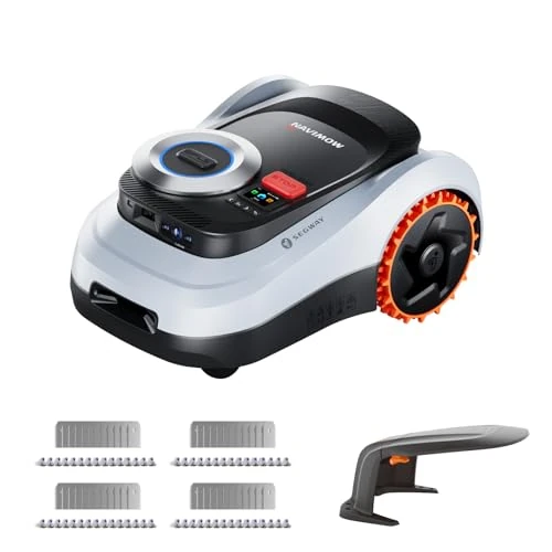 Offerta a tempo: Segway Navimow i208 LiDAR Robot Tagliaerba Senza Filo Perimetrale per 800m² con Garage M + 4 set di lame, Pendenze del 45%, LiDAR a stato solido + Vision, 4G integrato (Spedito separatamente) - 10% da 999.00 € a 899.00 €