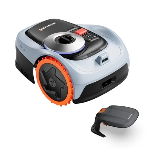 Segway Navimow i205 AWD Robot tondeuse et Garage S, Trois roues motrices, monte les pentes jusqu'à 45%, EFLS NRTK + Vision, Cartographie automatique, sans antenne, jardin de 500 m²(expédié séparément)