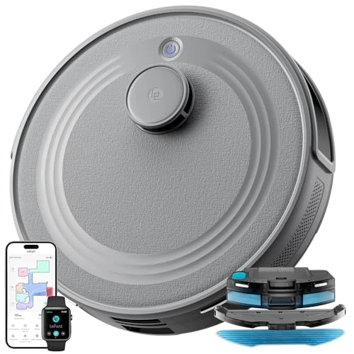 Oferta limitada: Lefant M2 Robot Aspirador y Fregasuelos 2 en 1, 160min Automático, 6000Pa, Navegación Láser, Evitación PSD, Limpieza Personalizada, Ideal para Limpiar Pelo de Mascotas y Suelos Duros, Gris de 119.99 € a 99.99 € (ahorro 17%)