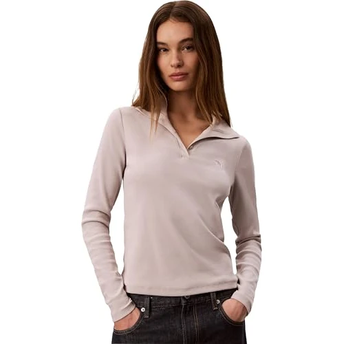 Offerta a tempo: Calvin Klein LS Wvn Label Tneck Henley LV047H203G Altri Tops, Grigio (Ashes of Roses), XXL - 44% da 59.90 € a 33.71 €