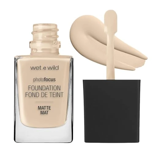 Offerta a tempo: Wet n Wild Photo Focus Matte Foundation, Fondotinta Liquido a Coprenza Modulabile dal Finish Opaco, Leviga i Pori per un Incarnato Uniforme, Cocoa - 0.00% da 5.00 € a 5.00 €