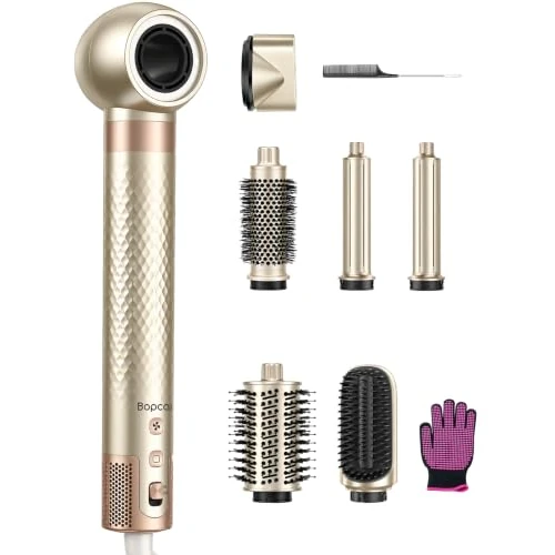 Offerta a tempo: Bopcal Hair Styler 7 in 1, Phon Capelli Ionico, Arricciacapelli Automatico - 43% da 229.99 € a 129.99 €