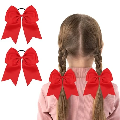 Offerta a tempo: LOPHE Elastici Capelli Bambina, 2PC Accessori Capelli Bambina, Ragazze Coda di Cavall, Set di Accessori per Capelli Decorazioni per Capelli per Festival Foto Puntelli e Daily, Rosso (11#) - 40% da 9.99 € a 5.99 €