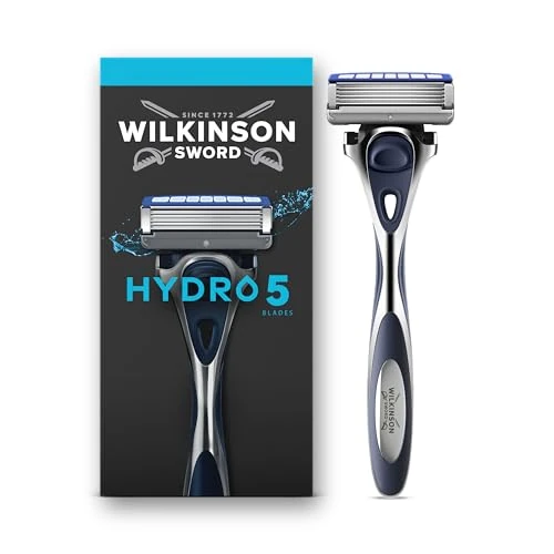 Offre limitée : Wilkinson Sword Hydro 5, rasoirs pour homme, hydratation de la peau, lames revêtues de carbone, manche de rasoir avec 1 recharge de lames de 12.99 € à 10.39 € (20% de remise)