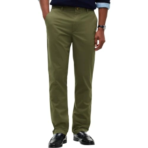 Offerta a tempo: Tommy Hilfiger Pantaloni Chino Core Denton Essential Twill Straight Fit Uomo, Felce Fantasma, 33W x 28L - 0.00% da 64.99 € a 64.99 €