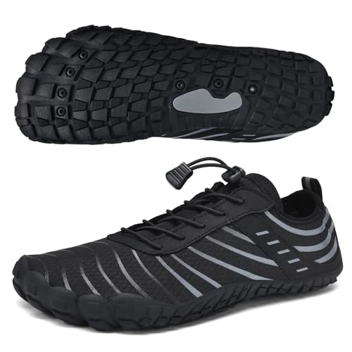 Oferta limitada: GemChve Zapatos Descalzos Mujer Hombre Zapatos de Agua Ligero Respiratorio Rápido Secado y Minimalismo Barefoot Zapatillas Mujer Hombre Zapatos de Deportes Acuaticos Black 37 EU de 19.99 € a 12.99 € (ahorro 35.02%)