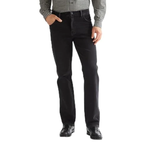 Offre limitée : WRANGLER - Jean Homme - Coupe Droite Authentic - Texas - Noir Denim de 65.45 € à 71.89 € (-9.84% de remise)