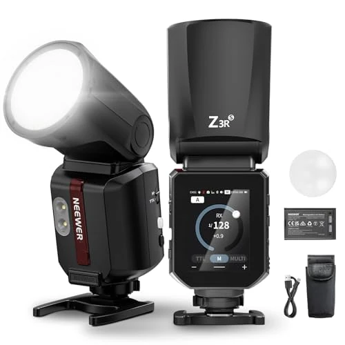 Offre limitée : NEEWER Z3R-S 100Ws 2.4G Flash à Tête Ronde TTL Compatible Sony | Pour ZV1, Flash Compatible Godox, Écran Tactile, HSS 1/8000s, 2 Lampes Pilotes, TTL/M, 3000mAh, 500 Éclairs Pleine Puissance de 299.99 € à 299.99 € (0.00% de remise)