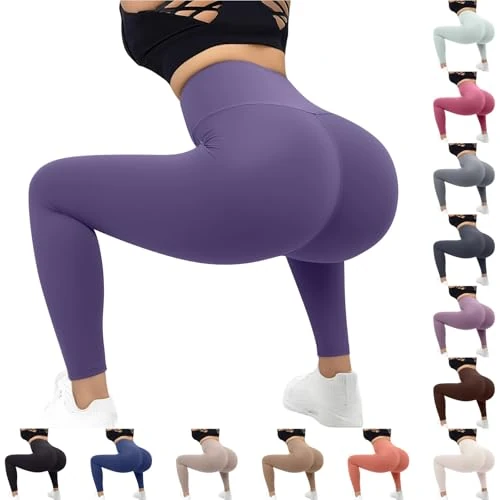 Tijdelijke aanbieding: Coreex Cellulitis-leggings voor dames, sportbroek, push-up, sportlegging, hoge taille, yogabroek, buikcontrole, compressieleggings, naadloze joggingbroek, ondoorzichtig, fitnessbroek voor fitness, gym van 17.98 EUR naar 17.98 EUR (korting 0%)