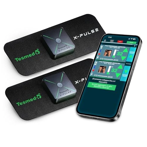 Tijdelijke aanbieding: TESMED X-Pulse draadloze oplaadbare EMS-spierstimulator met app – inclusief 2 apparaten, onbeperkt aanpasbare programma’s, multi-zone, 130 intensiteitsniveaus, de krachtigste van 169.00 € naar 169.00 € (0.00% korting)