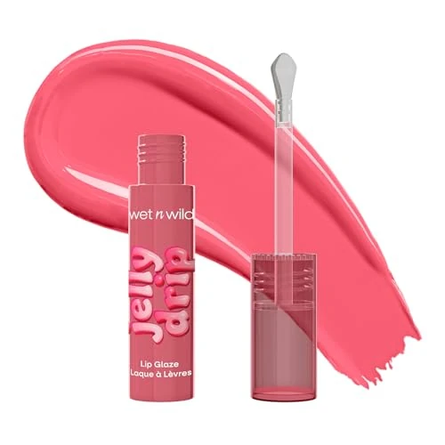 Offerta a tempo: Wet n Wild, Jelly Drip Lip Glaze, High-shine Finish, Metal Applicator, Lightweight, Buildable Colour, Blush Guava - 0.00% da 4.50 € a 4.50 €
