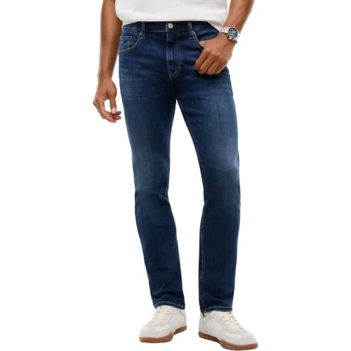 Limited-time offer: Tommy Jeans Men Scanton Slim Dj0257 DM0DM23479 Slim, Denim (Denim Dark), 36W / 30L from 80.00 £ to 72.00 £ (save 10%)
