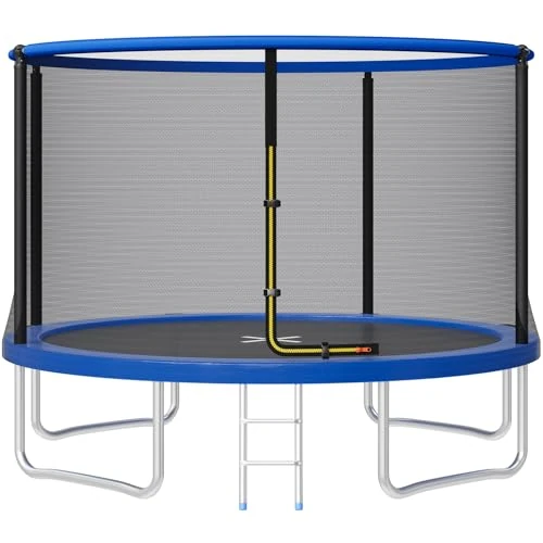 Offerta a tempo: JUMMICO Trampolino da Giardino Trampolino per Bambini con Scaletta e Rete di Sicurezza Ø 183/220/290/360cm Tappeto Elasticoper Adulti e Bambini - 0.00% da 231.00 € a 231.00 €