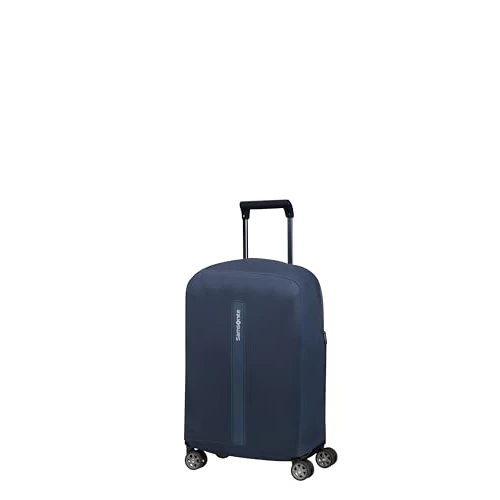 Tijdelijke aanbieding: Samsonite TA Revolution - Opvouwbare Beschermhoes voor Koffer Maat S, Kofferhoes Passend voor 55 cm, Reiskoffer Bescherming, met Reflecterend Detail, Blauw (Midnight Blue) van 39.00 € naar 31.19 € (20% korting)