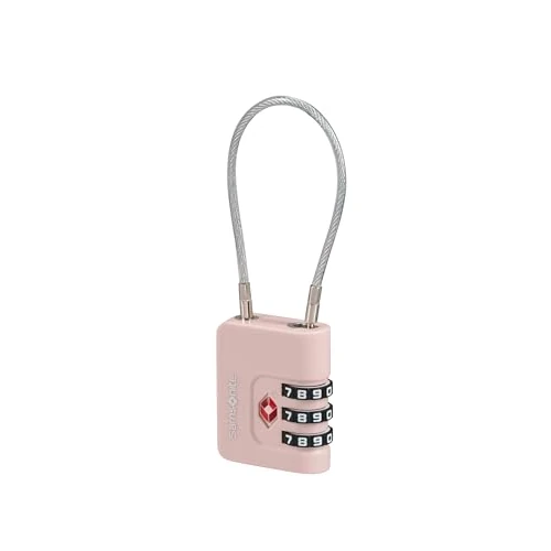 Offerta a tempo: Samsonite TA Revolution - Lucchetto a cavo TSA con combinazione a 3 cifre, lucchetto per bagagli sicuro per valigie e borse, Rosa (Rose) - 31% da 19.00 € a 13.15 €