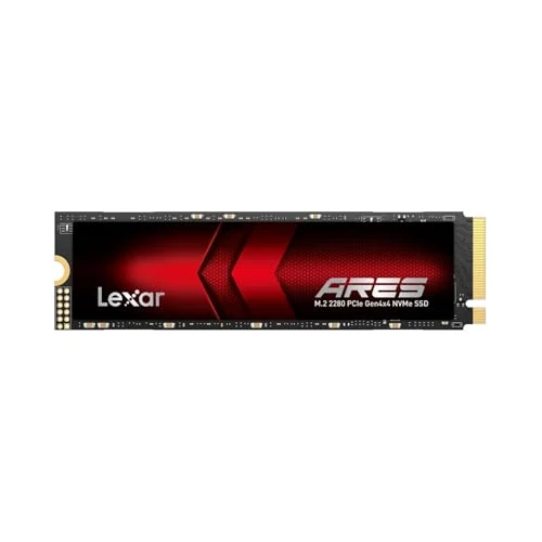 Offerta a tempo: Lexar ARES SSD 1TB M.2 2280 PCIe Gen4x4 NVMe Interno – Fino a 7.400 MB/s in Lettura e 6.500 MB/s in Scrittura, SSD per PS5, PC, Laptop, Videogiochi, Creativi, Professionisti - 6% da 159.99 € a 149.99 €