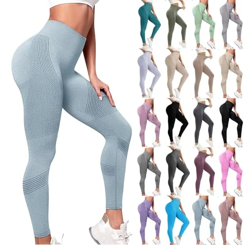 Tijdelijke aanbieding: Leggings met gegradueerde compressie voor dames, anti-cellulitis, 3D-compressieleggings, nauwsluitende sportleggings, mooie hoge taille, naadloze push-up leggings voor yoga en dagelijks gebruik van 25.98 EUR naar 25.98 EUR (korting 0%)