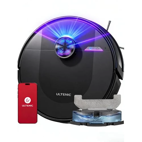 Offerta a tempo: Ultenic Robot Aspirapolvere Lavapavimenti con LiDAR, 8000Pa, 180Min, Design Ultracompatto, Mappe Multilivello, Auto-Boost Tappeti, Controllo App/Alexa - 17% da 179.99 € a 149.98 €