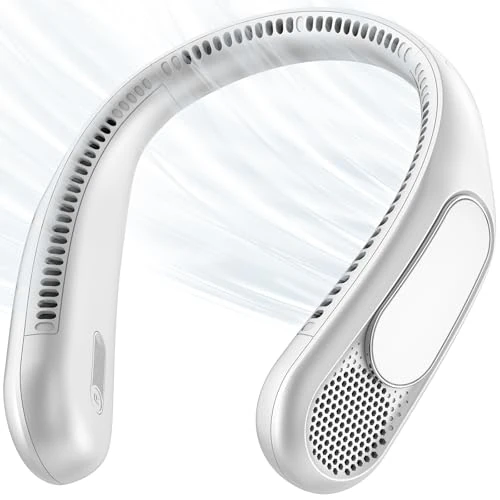 Offerta a tempo: anysun Ventilatore da Collo, Ventilatore Portatile con 66 Uscite d'Aria, Flusso d’Aria a 360°, 4 Velocità, 6000mAh Ricaricabile USB, Ventaglio Mani Libere Leggero e Confortevole per Ufficio, Viaggio - 23% da 35.99 € a 27.60 €