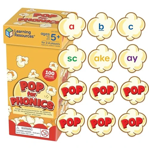 Offerta a tempo: Learning Resources Pop for Phonics, Gioco con 110 Carte fonetiche per Imparare i Suoni dell'inglese, Le Famiglie di Parole e Le Combinazioni di Lettere, dai 5 Anni in su - 0.00% da 12.60 € a 12.60 €