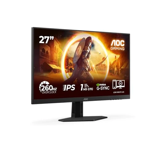 Oferta limitada: AOC 27G4ZRE Gaming Monitor 27 Pulgadas, 260Hz, Panel Fast IPS, 0.3HDR10, Adaptive Sync, G-Sync Compatible, (1920x1080 HDMI 2X 2.0) Negro de 109.00 € a 109.00 € (ahorro 0.00%)