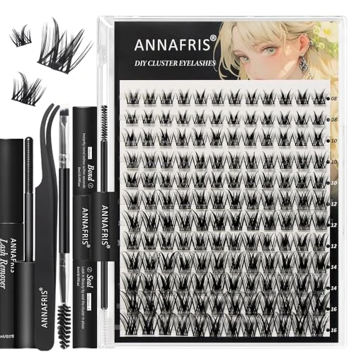 Offre limitée : ANNAFRIS Faux Cils Individuels Kit DIY Extension Cils Naturel Cluster Lashes avec Pinces (CS-FD01) de 9.99 € à 9.99 € (0.00% de remise)