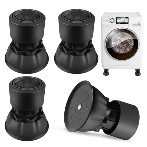Washing Machine Foot Pads 4 Pieces Universal Anti-Vibration Mat for Washing Machine - Rubber Non-Slip Pads/Feet Stabilizer Pedestal for Washing Machines, Dryers and Furniture