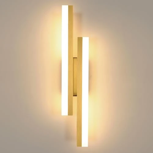 Zeitlich begrenztes Angebot: Riserva LED Wandleuchte Innen Gold 16W, Warmweiß 3000K, 40cm von 28.90 € auf 28.90 € (0.00% Rabatt)