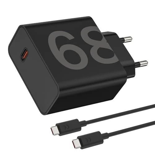 Ładowarka 68 W do oryginalnej Motorola MC-682N USB C kabel do ładowania kabel danych USB C adapter zasilacz do Motorola Edge 50 40 30 Moto G85 G84 G82 G73 G55 G54 G53 G52 G31 G23 G22 Moto G9 G8 G7 (68