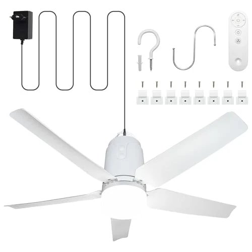 Offerta a tempo: Ventilatore da Esterno Soffitto, Ventilatore da Gazebo con Luce 3000-6500K - 0.00% da 115.99 € a 115.99 €