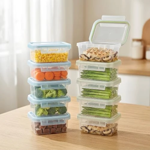 Offre limitée : VINATO Set de 10 Boîtes de Conservation - 300ml, Sans BPA, Empilables, Pour Congélateur & Micro-Ondes, Idéal Meal Prep, Collations & Stockage, 10 Étiquettes de 15.99 € à 15.99 € (0.00% de remise)