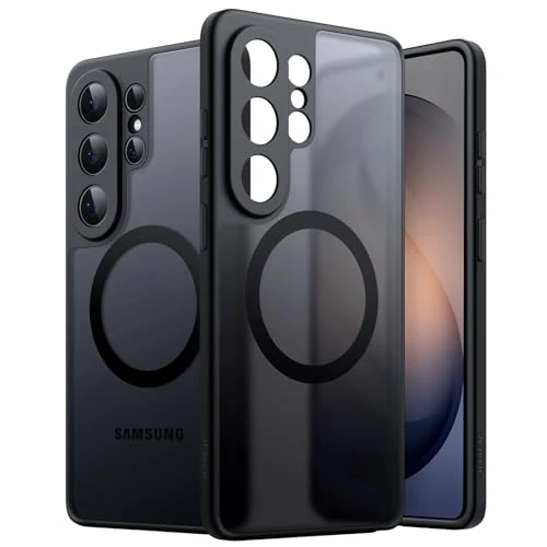 Oferta limitada: JETech Funda Magnética para Samsung Galaxy S26 Ultra, Compatible con MagSafe, Protección Completa Lente Cámara, Carcasa Antigolpes Translúcida Mate Respaldo (Negro) de 11.98 € a 11.98 € (ahorro 0.00%)
