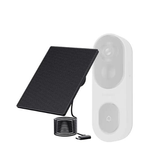 BOTSLAB Accessori Pannelli solari esterni impermeabili per campanelli video, fornendo Alimentazione continua ai campanelli video