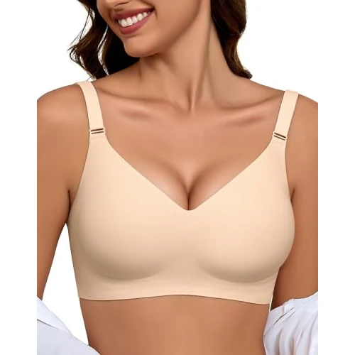 Offerta a tempo: Reggiseno Donna Senza Ferretto Bra Seamless Comodo Confort Classico Bustier - 37% da 29.99 € a 18.99 €