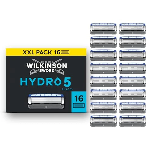 Tijdelijke aanbieding: Wilkinson Sword Hydro 5 Scheermesjes voor mannen, navulverpakking voor mannenscheermes, huidhydratatie, koolstofgecoate bladen, 16 navulmesjes van 15.00 € naar 15.00 € (0.0% korting)