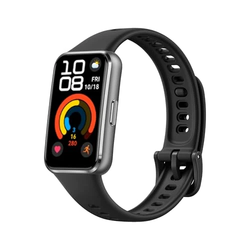 HUAWEI Band 11 Smartwatch, Fitness Tracker mit 1,62" AMOLED-Display, 1500 Nits, Herzfrequenz- & Schlaftracking, SpO2, Bis zu 14 Tage Akku, Bluetooth, Android & iOS, Legierungsgehäuse, Schwarz