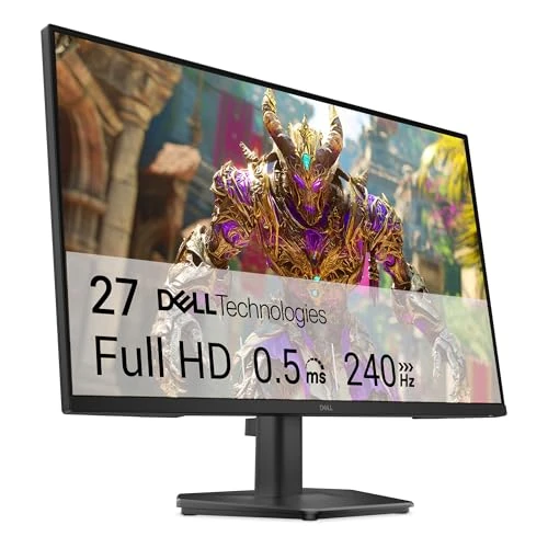 Dell 27 Gaming Monitor - SE2726HG, Full HD (1920x1080), 240Hz, Fast IPS, 0.5ms, AMD FreeSync Premium, 99% sRGB, HDR10, VESA (100x100mm), DisplayPort, 2 HDMI, 3 Jaar Garantie, Zwart