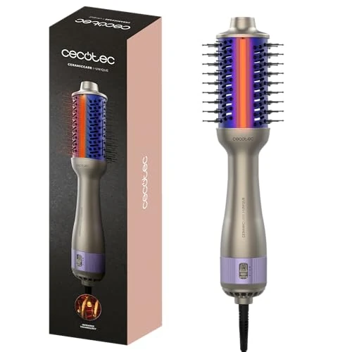 Offre limitée : Cecotec Brosse Soufflante Volumisante CeramicCare i-Unique. 1000W, Technologie Infrarouge, Revêtement Céramique, 2 Vitesses, 3 Températures, Embout Froid, Câble Rotatif de 1,8m de 29.90 € à 24.90 € (17% de remise)