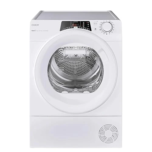 Offerta a tempo: Candy RapidÓ Asciugatrice 8 Kg a Pompa di Calore Inverter, Wi-Fi + App hOn, EasyCase, Cicli Rapidi, Funzione Kilo Detector, Classe C, 85 x 59.6 x 61.1 cm (AxLxP), Libera Installazione, RO EH8N3TE-S - 7% da 429.00 € a 399.00 €