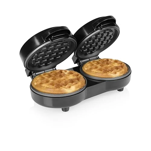 Offerta a tempo: Tristar Piastra per Waffle Mini Doppia, 2 Waffle per Utilizzo, Potenza 1100 W, Piastre in Alluminio Antiaderenti, Design Compatto, WF-2115 - 30% da 26.99 € a 18.99 €